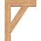 Ekena Millwork Traditional Block Smooth Bracket w/ Offset Brace, Western Red Cedar, 7 1/2"W x 28"D x 36"H BKT0806X28X36TRA05SWR - alternate 2